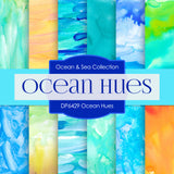 Ocean Hues Digital Paper DP6429 - Digital Paper Shop