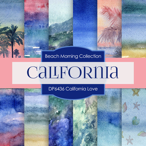 California Love Digital Paper DP6436 - Digital Paper Shop