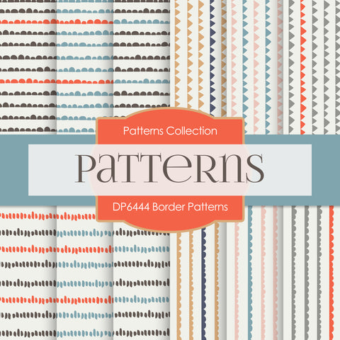 Border Patterns Digital Paper DP6444 - Digital Paper Shop