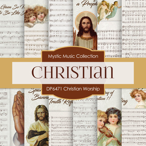 Christian Worship Digital Paper DP6471 - Digital Paper Shop