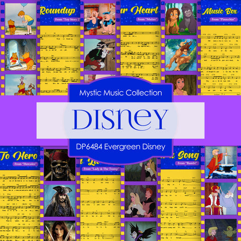 Evergreen Disney Digital Paper DP6484 - Digital Paper Shop