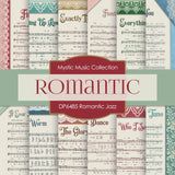 Romantic Jazz Digital Paper DP6485 - Digital Paper Shop