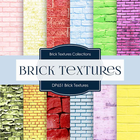 Brick Textures Digital Paper DP651A - Digital Paper Shop