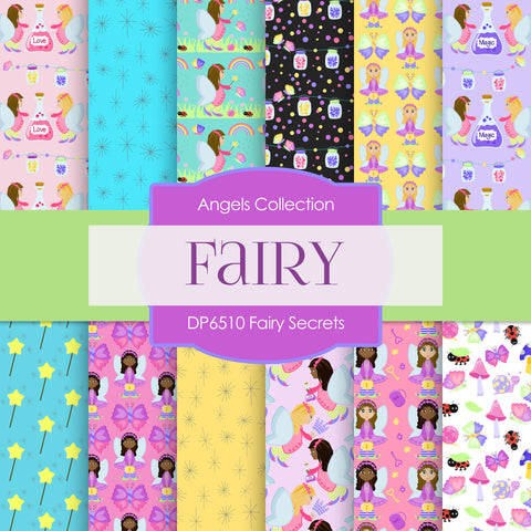 Fairy Secrets Digital Paper DP6510 - Digital Paper Shop