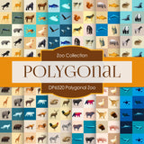 Polygonal Zoo Digital Paper DP6520 - Digital Paper Shop