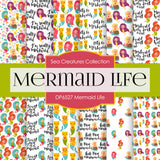 Mermaid Life Digital Paper DP6527 - Digital Paper Shop