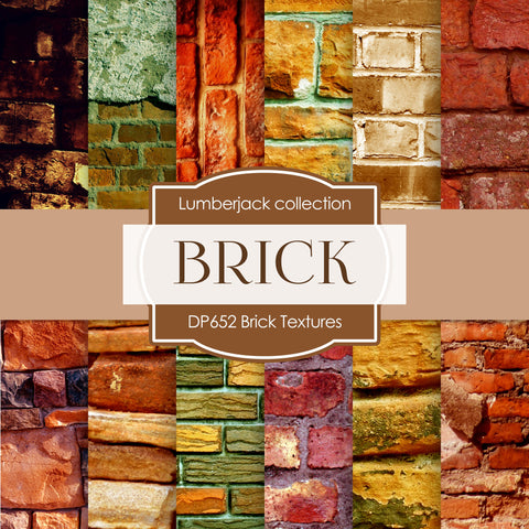 Brick Textures Digital Paper DP652 - Digital Paper Shop