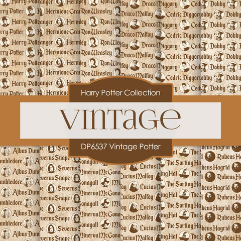 Vintage Potter Digital Paper DP6537 - Digital Paper Shop