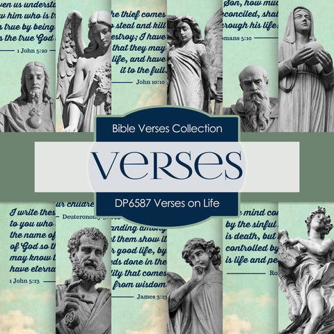 Verses on Life Digital Paper DP6587 - Digital Paper Shop
