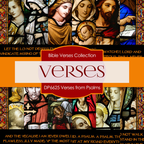 Verses From Psalms Digital Paper DP6625 - Digital Paper Shop