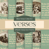 Verses From Psalms Digital Paper DP6643 - Digital Paper Shop