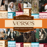 Verses From Psalms Digital Paper DP6669 - Digital Paper Shop