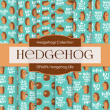 Hedgehog Life Digital Paper DP6696 - Digital Paper Shop