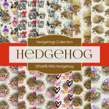 Wild Hedgehog Digital Paper DP6698 - Digital Paper Shop