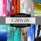 Canvas Splatter Digital Paper DP6740 - Digital Paper Shop