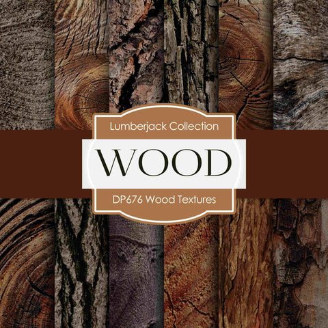 Wood Textures Digital Paper DP676 - Digital Paper Shop