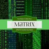 Matrix Numbers Digital Paper DP6773 - Digital Paper Shop