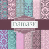 Damask Textures Digital Paper DP677 - Digital Paper Shop - 1