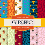 Giraffe Face Digital Paper DP6827 - Digital Paper Shop