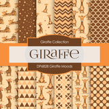 Giraffe Moods Digital Paper DP6828 - Digital Paper Shop