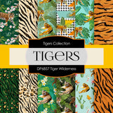 Tiger Wilderness Digital Paper DP6857 - Digital Paper Shop