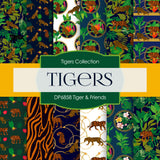 Tiger & Friends Digital Paper DP6858 - Digital Paper Shop