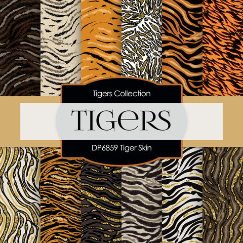 Tiger Skin Digital Paper DP6859 - Digital Paper Shop