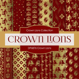 Crown Lions Digital Paper DP6876 - Digital Paper Shop