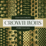Crown Lions Digital Paper DP6883 - Digital Paper Shop