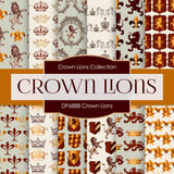 Crown Lions Digital Paper DP6888 - Digital Paper Shop