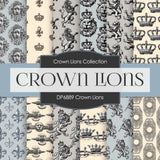 Crown Lions Digital Paper DP6889 - Digital Paper Shop