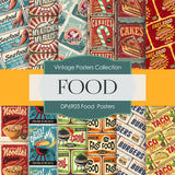 Food Posters Digital Paper DP6903 - Digital Paper Shop