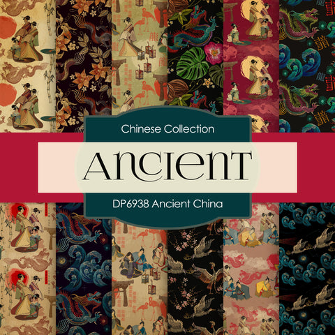Ancient China Digital Paper DP6938 - Digital Paper Shop