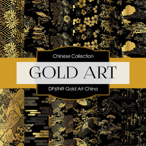 Gold Art China Digital Paper DP6949 - Digital Paper Shop