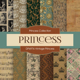 Vintage Princess Digital Paper DP6976 - Digital Paper Shop