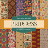 Princess Love Digital Paper DP6988 - Digital Paper Shop