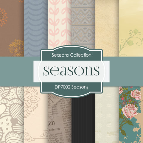 Seasons Digital Paper DP7002 - Digital Paper Shop