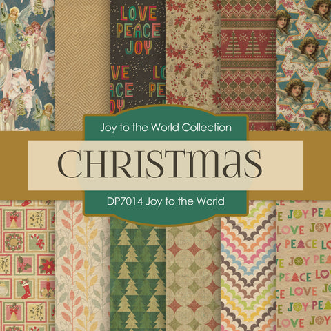 Joy to The World Digital Paper DP7014 - Digital Paper Shop