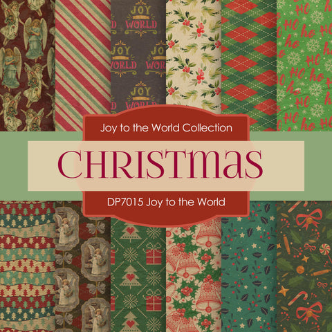 Joy to The World Digital Paper DP7015 - Digital Paper Shop