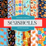 Seashells Digital Paper DP7094 - Digital Paper Shop