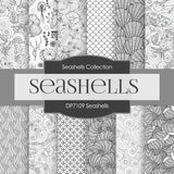 Seashells Digital Paper DP7109 - Digital Paper Shop