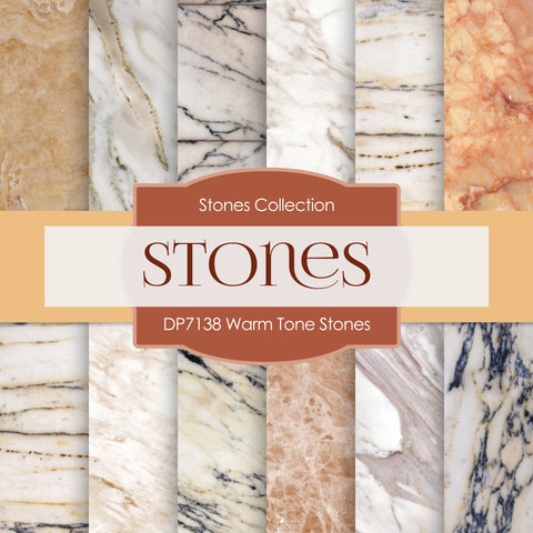 Warm Tone Stones Digital Paper DP7138 - Digital Paper Shop