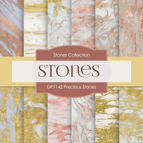 Precious Stones Digital Paper DP7142 - Digital Paper Shop