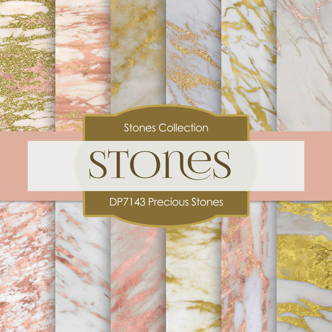 Precious Stones Digital Paper DP7143 - Digital Paper Shop