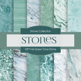 Green Tone Stones Digital Paper DP7144 - Digital Paper Shop