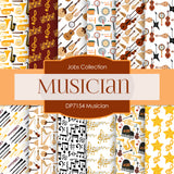 Musician Digital Paper DP7154 - Digital Paper Shop