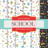 Back To School Digital Paper DP7179 - Digital Paper Shop