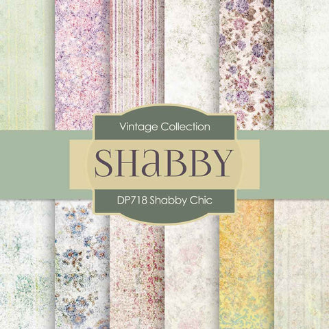 Shabby Chic Digital Paper DP718 - Digital Paper Shop
