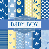 Mickey Baby Digital Paper DP761 - Digital Paper Shop