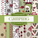 Camping With Dad Digital Paper DP799 - Digital Paper Shop